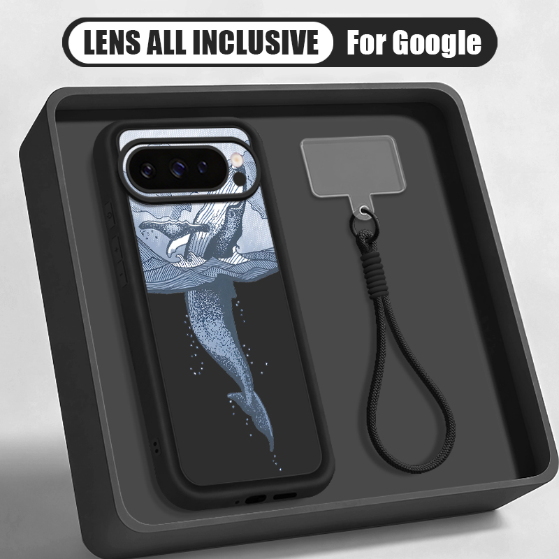 Google Pixel 9 Pro - Coque de téléphone en silicone souple