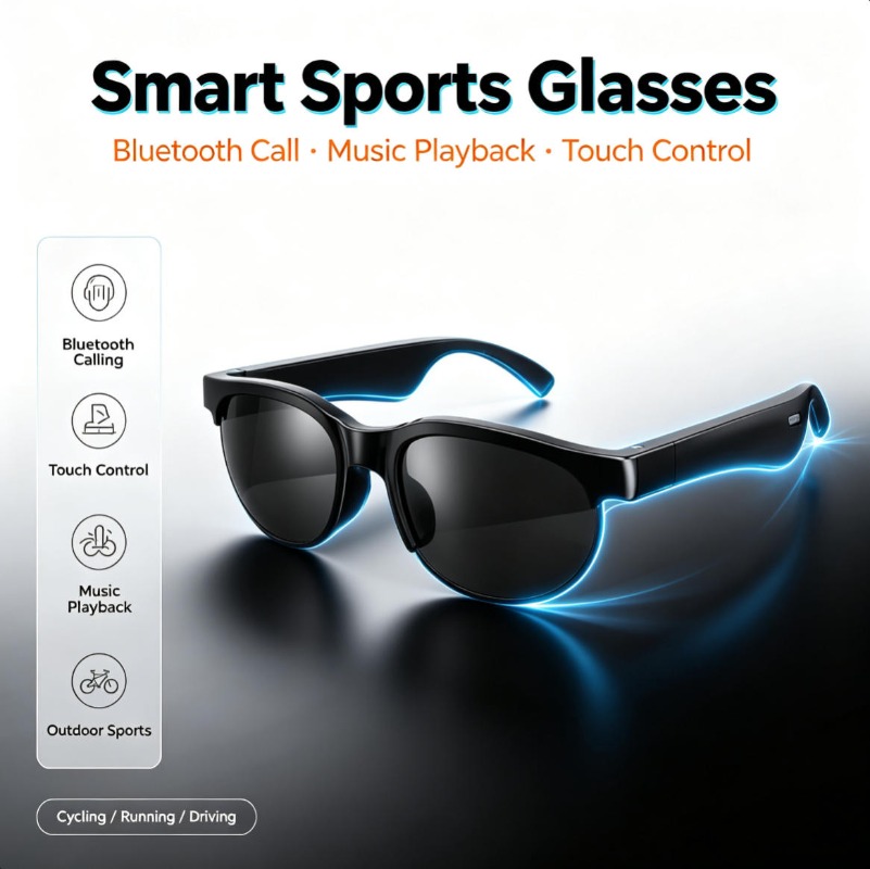 Lunettes intelligentes Bluetoo - Smart Glasses Lens avis et prix